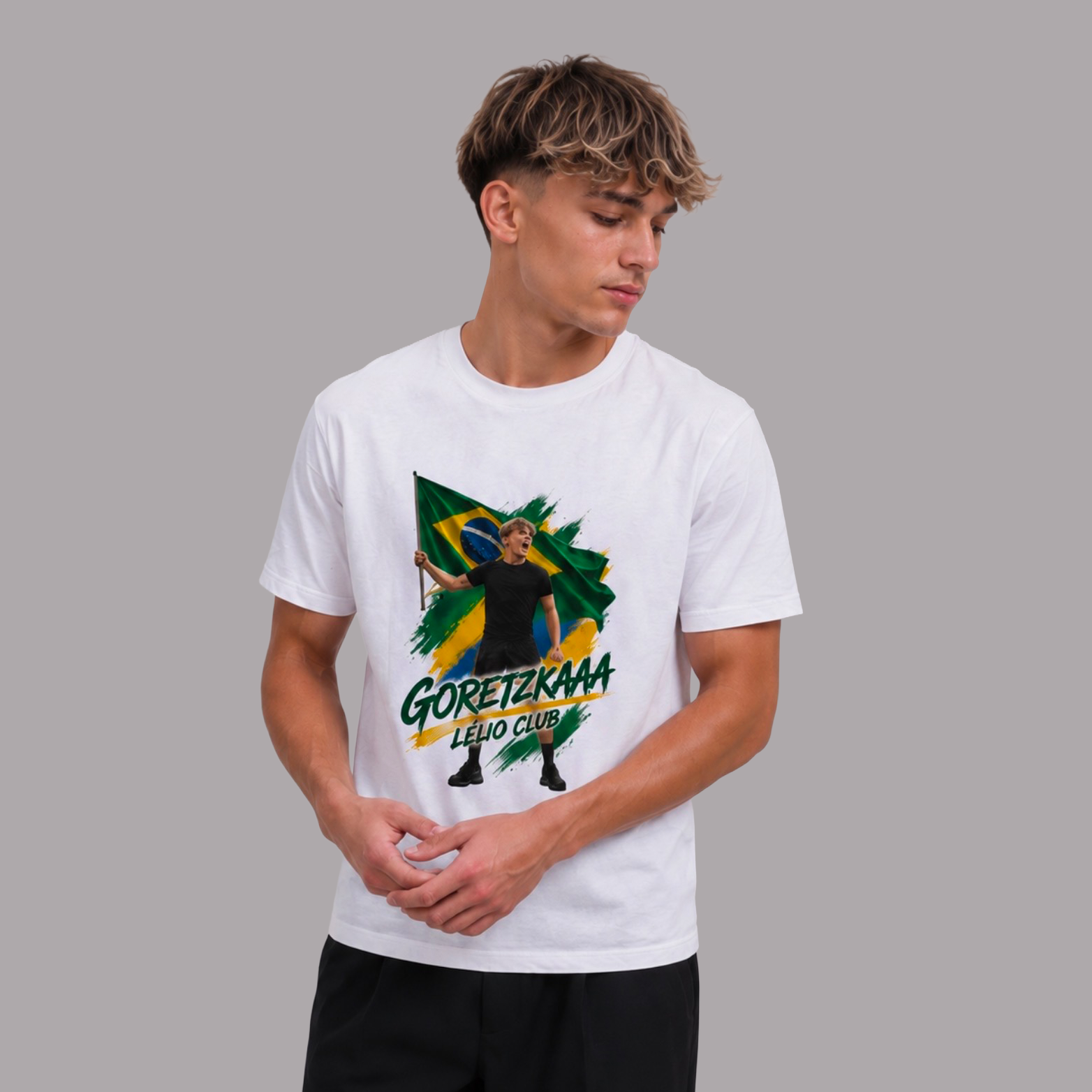 Lélio Club x NEBXFI GORETZKAAA Brazil Meme T-Shirt