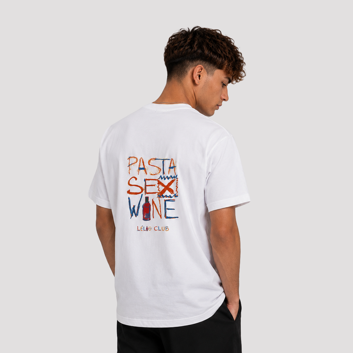 Lélio Club Pasta Sex Wine T-Shirt